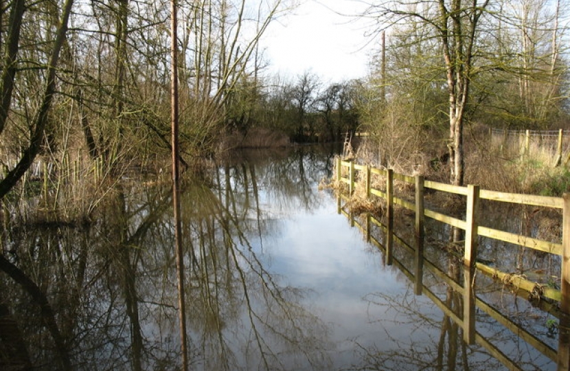 flooded lane