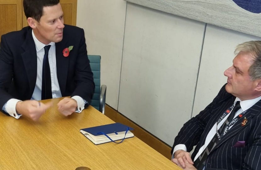 Jack meets Minister for Defence Procurement in Parliament