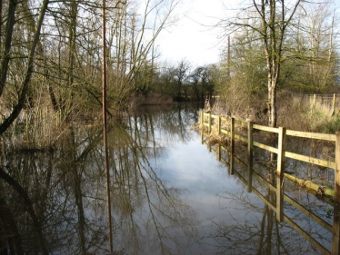flooded lane